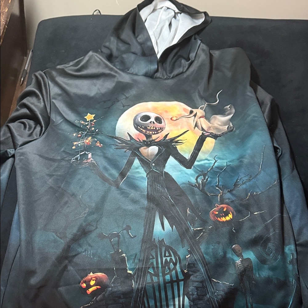 Disney's Nightmare Before Christmas Jack Skellington Hoodie, Men's XXL